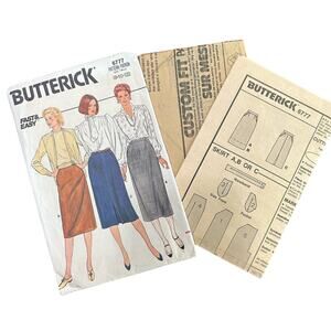 VTG- skirt office business casual- size 8-12 sewing pattern- midi skirt uncut